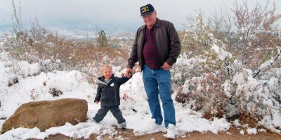 2007 - Kyler Matthew Kramer and his Grandpa Don Boyd