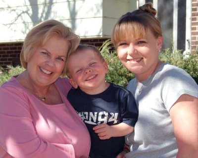 2007 - Grandma Karen C. Boyd, grandson Kyler M. and daughter Karen D. Kramer
