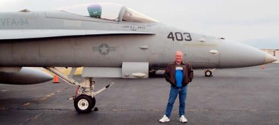 November 2007 - Don Boyd and US Navy F/A-18 at Nashville International Airport