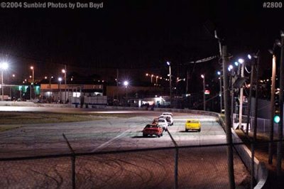 Stock car races at Hialeah Speedway shortly before it closed