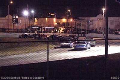 Stock car races at Hialeah Speedway shortly before it closed