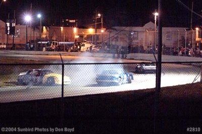Stock car races at Hialeah Speedway shortly before it closed