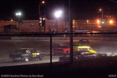 Stock car races at Hialeah Speedway shortly before it closed