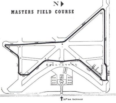1958 - Masters Field Course - Motorsports Racing at former Marine Corps Air Station Miami, now Miami-Dade College North Campus