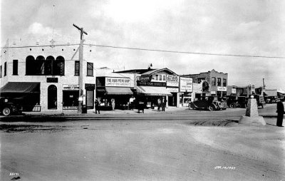 1927 - store fronts in downtown Hialeah, Florida