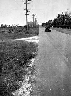 1935 - E. 4th Avenue on the east side of the Miami Jockey Club (later Hialeah Park)