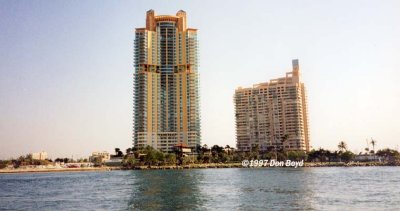1997 - the southern end of Miami Beach from Government Cut