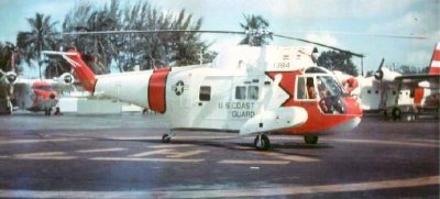 1964 - USCG HH-52A Guardian #CG-1384 on the ramp at Air Station Miami at Dinner Key