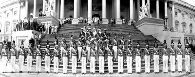 1940 - Dorothy Mendelson from Hialeah and the Miami Edison Senior High Cadettes in Washington, DC