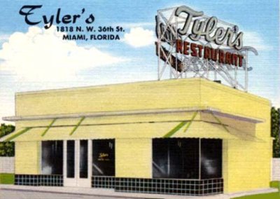 1940's - Tyler's Restaurant at 1818 NW 36th Street, Miami