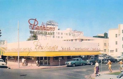 1950's - Parham's Restaurant at 73rd and Collins, Miami Beach
