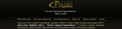 Fixed Base Operator at Opa-locka spells it as Opa-Locka Flightline