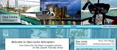 Opa-locka Executive Airport helicopter operator has it as Opa Locka Helicopters in their name