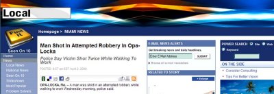 Miami's Channel 10 WPLG-TV (ABC) has it wrong as Opa-Locka
