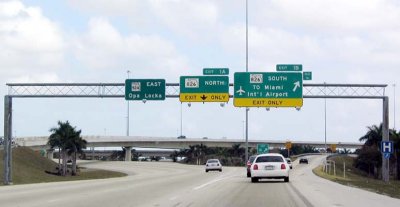 The Florida Department of Transportation has it wrong as Opa Locka on overhead road sign at the end of I-75 southbound