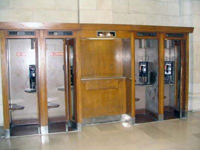 Pay phone booths