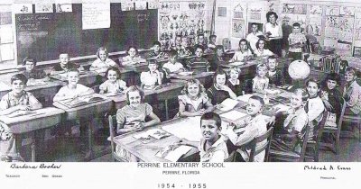1955 - Barbara Booher's 3rd grade class at Perrine Elementary School (54-55)