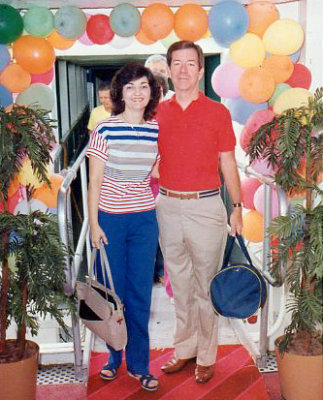 Fran and George Young returning from a cruise