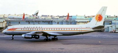 1971 - National Airlines DC-8-21 N6572C at Miami International Airport