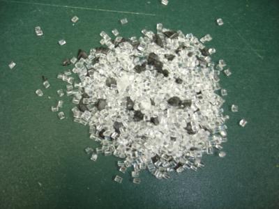 C clear pellets with black regrind