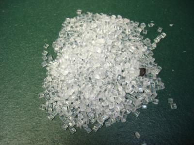 PC clear pellets with a few black pellets