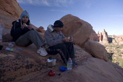 Lunch in Devil's Garden