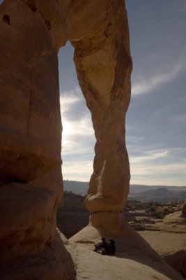 Mayank Sarita under Delicate Arch