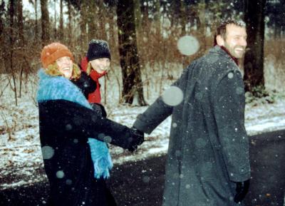 Sandra with Konnie and Heiner 2000