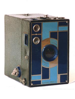 Kodak Beau Brownie Nr. 2A blue version, approx. 1930