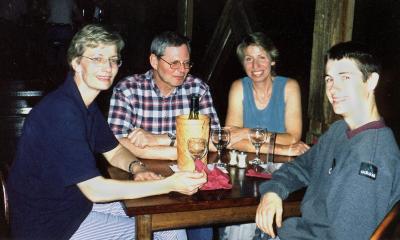 Maria, me, Kay, Ben (in AUS) 1998