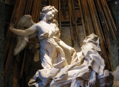 My favourite Roman statue - Holy Teresa of Avila in Ecstasy by Bernini in St. Maria della Vittorio