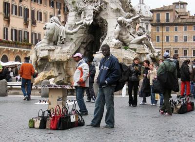 Piazza Navona, street vendors