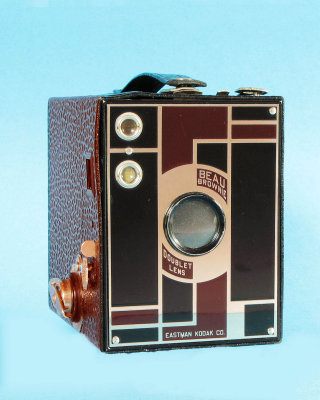 Kodak Beau Brownie Nr. 2 black/maroon approx. 1930