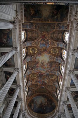 Inside the Chateau de Versailles - Chapelle Royale Ceiling