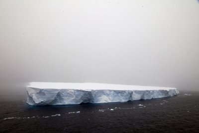 Iceberg Alley - another iceberg about the size of a soccer pitch!