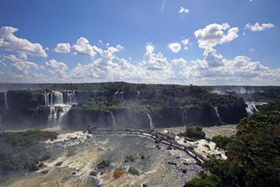 Panorama of Iguasu Falls (Brasilian Side)