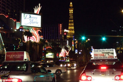 Driving down the Vegas Strip