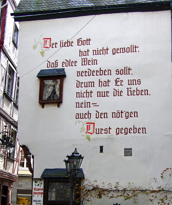 VERSE PAINTED ON BUILDING
