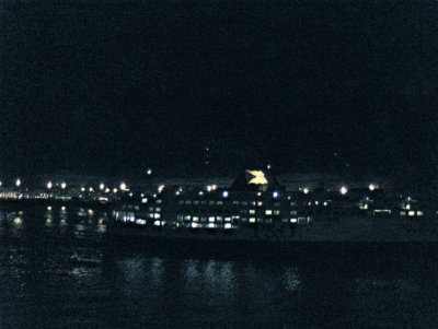 FERRY IN DOVER AT NIGHT