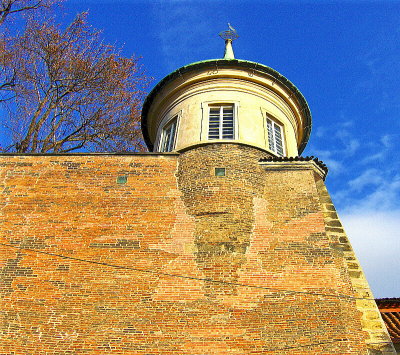 OUTER WALL OF CASTLE'S  PARADISE GARDEN