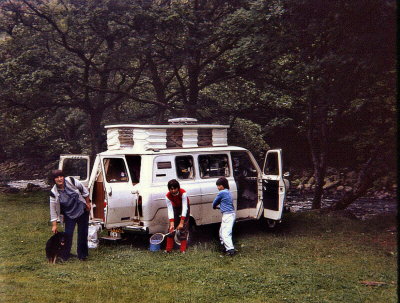 Campsite in Snowdonia 1980