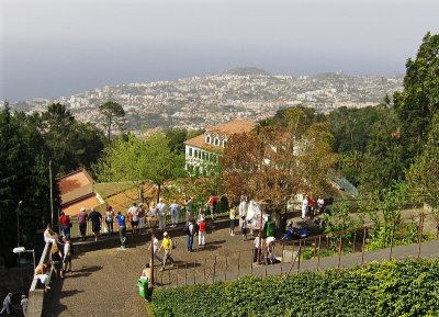 VIEW DOWN TO FUNCHAL FROM CHURCH