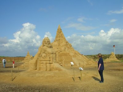 Sandskulpturer ved Vesterhavet