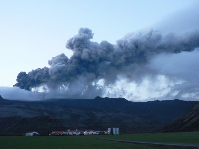Eruption in Eyjafjallajkull