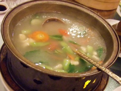 Chinese dumpling soup