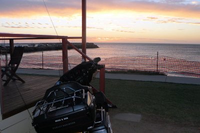 Dongara sunset from our cabin