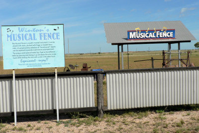 Musical fence at Winton