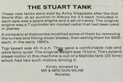 Stuart tank at Ilfracoombe (Qld)