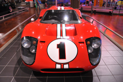 1967 Ford GT Mark IV, driven by Dan Gurney and A.J. Foyt to victory in the 1967 Le Mans 24-hour race in France.