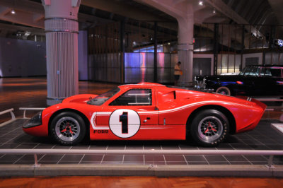 1967 Ford GT Mark IV, driven by Dan Gurney and A.J. Foyt to victory in the 1967 Le Mans 24-hour race in France.
